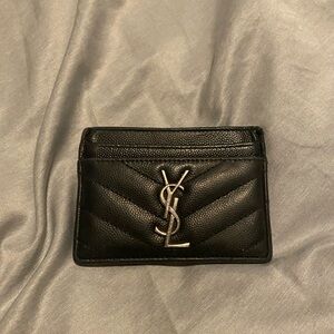 Yves Saint Laurent Black Card Holder